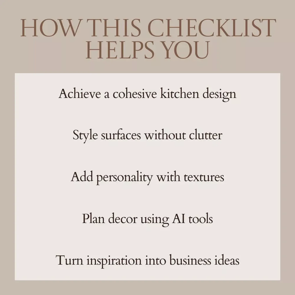 Kitchen Glow-Up Checklist: Essential Kitchen Decor Ideas for a Stunning Home Makeover