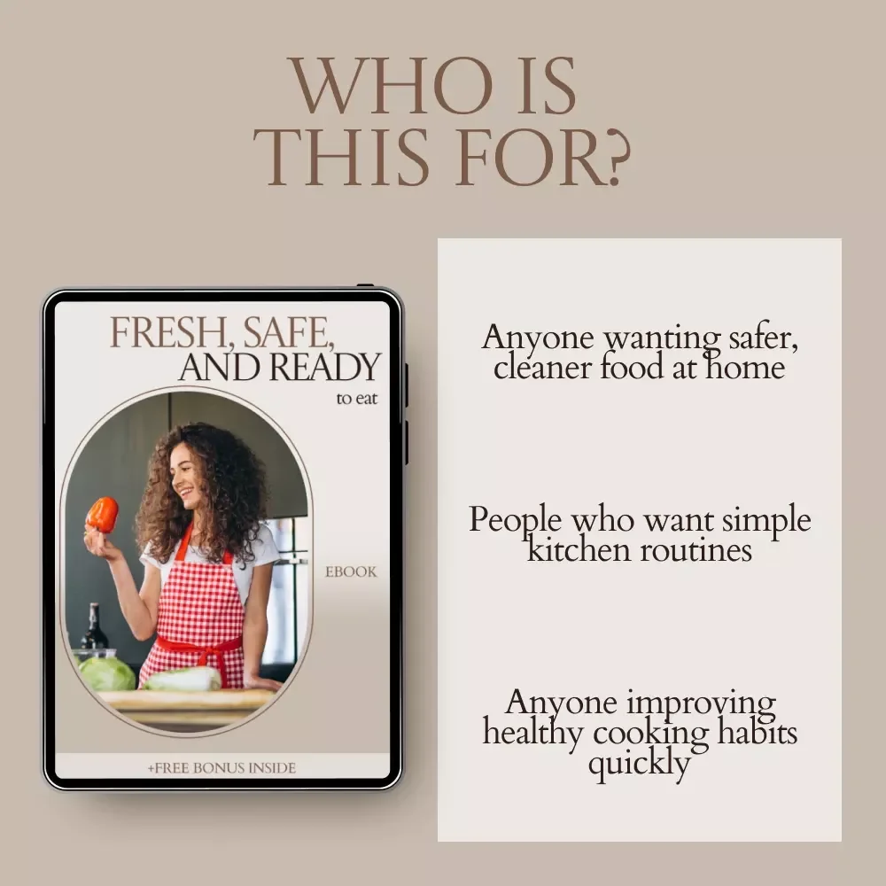 Fresh, Safe, and Ready to Eat – The Ultimate Guide on how to clean produce | Smart Kitchen eBook for Safe Food Prep & Healthy Living