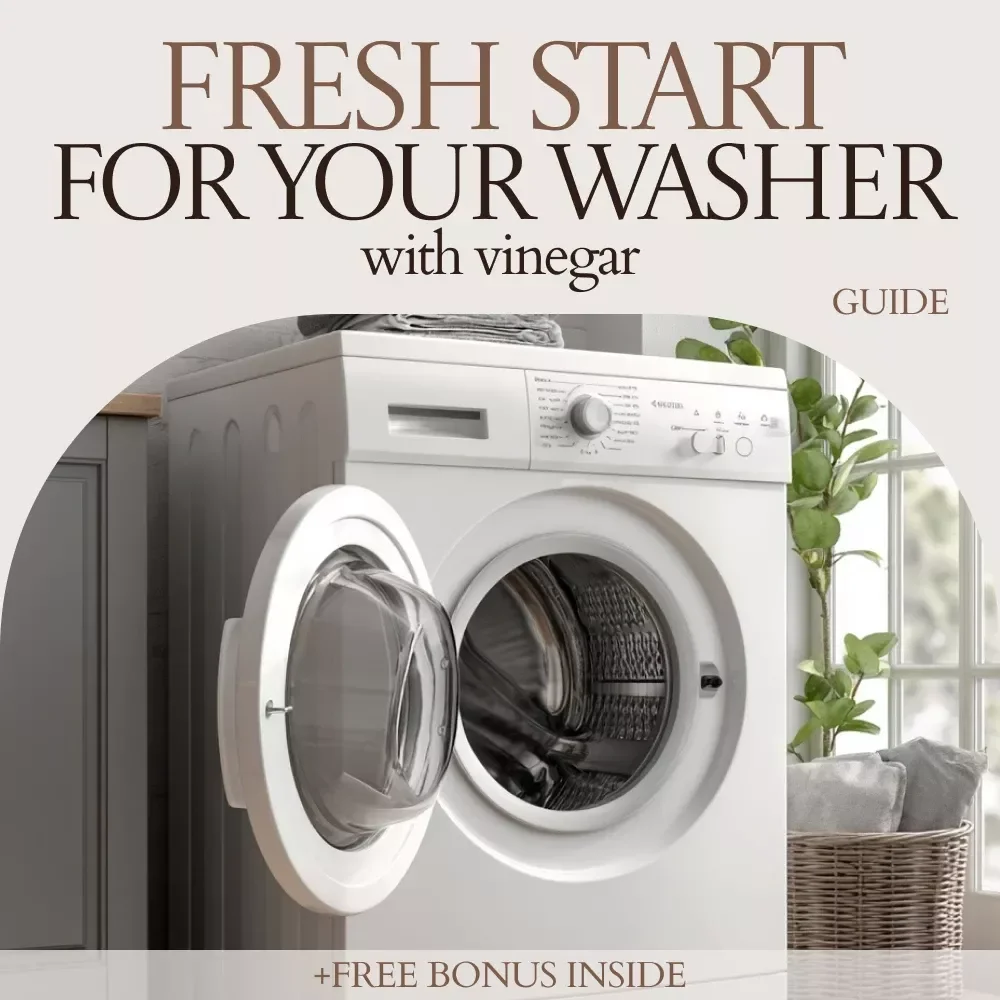 Fresh Start for Your Washer With Vinegar | Washing Machine Drum Cleaning with Vinegar Guide | Easy Step-by-Step Cleaning & Maintenance eBook