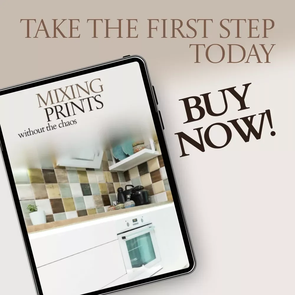 Mixing Prints Without the Chaos – How to Mix Patterns in Kitchen Checklist, Interior Styling Guide, Pattern Mixing Cheat Sheet, Kitchen Decor Planner