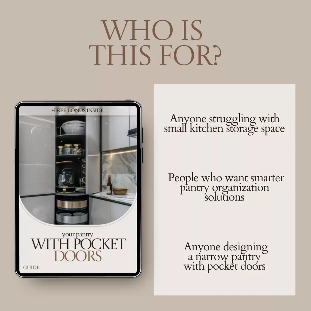 Your Pantry with Pocket Doors – Narrow Pantry with Pocket Doors Guide for Small Kitchens, Space-Saving Storage Design, Smart Shelving & Layout Ideas eBook