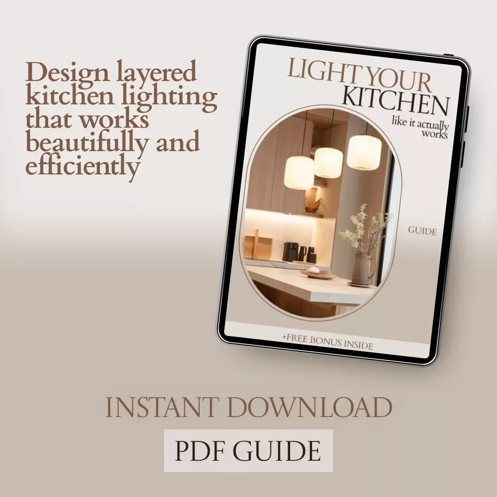 Light Your Kitchen Like It Actually Works — Kitchen Lighting Layered Approach Guide for Functional, Stylish, and Smart Kitchen Design