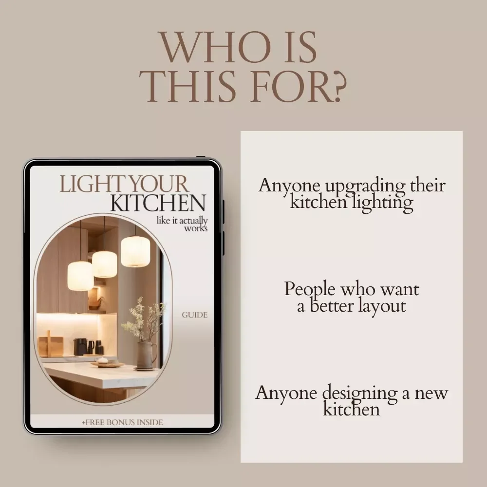Light Your Kitchen Like It Actually Works — Kitchen Lighting Layered Approach Guide for Functional, Stylish, and Smart Kitchen Design