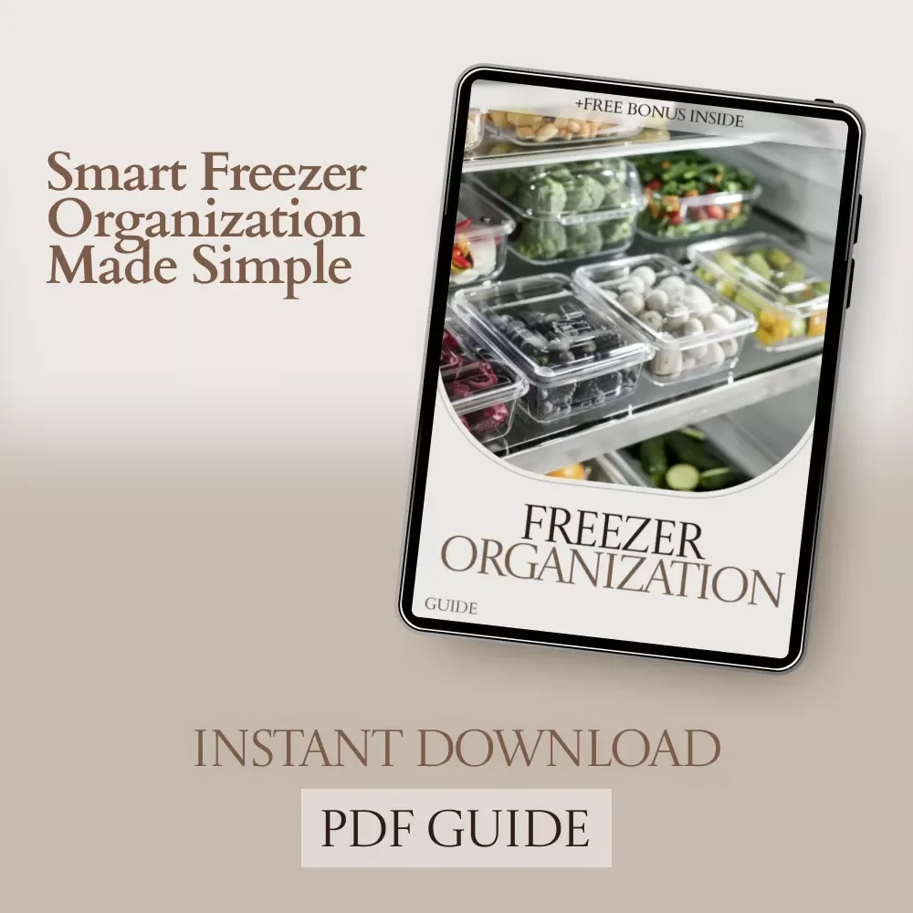 Freezer Organization Guide – Smart Freezer Organization Ideas, Storage Systems & Zero-Waste Freezer Checklist eBook