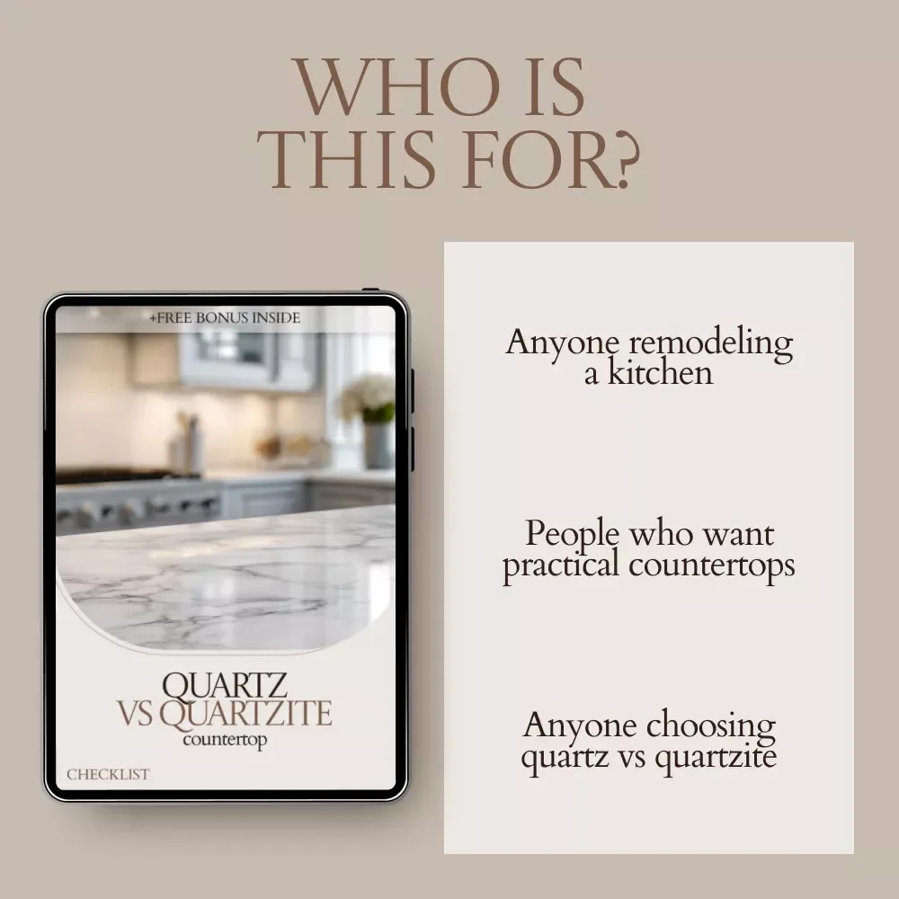 Quartz vs Quartzite Countertop Checklist – Essential Guide for Choosing Quartz vs Quartzite Countertops