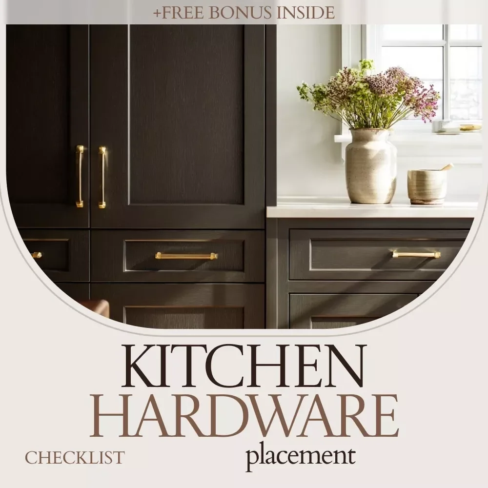Kitchen Hardware Placement Checklist – Kitchen Cabinet Hardware Placement Guide, Cabinet Knob & Pull Positioning Template, DIY Kitchen Upgrade Planner, Instant Download