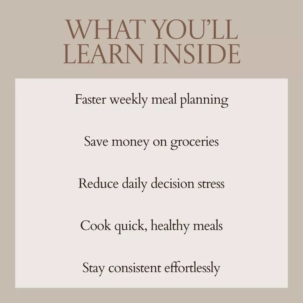 Eat Well Even When Life Gets Busy: Meal Planning for Busy Families eBook | Simple Weekly Planning System, Time-Saving Recipes & Grocery Strategies