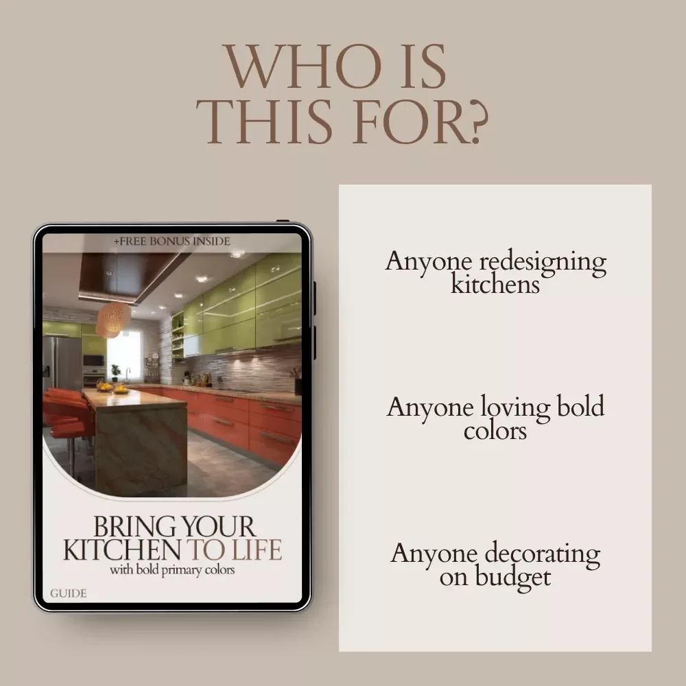 Bring Your Kitchen to Life with Bold Primary Colors | Ultimate Guide to Using Primary Colors in Kitchen Design, Layout & Styling