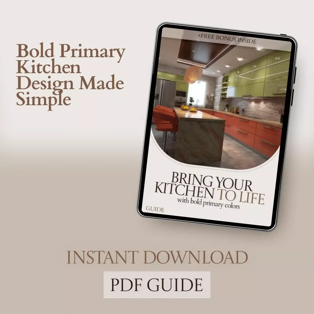 Bring Your Kitchen to Life with Bold Primary Colors | Ultimate Guide to Using Primary Colors in Kitchen Design, Layout & Styling