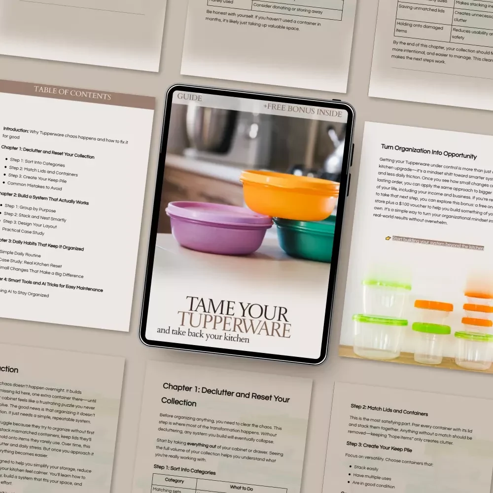 Tame Your Tupperware and Take Back Your Kitchen: The Ultimate Guide to Organizing Your Tupperware Collection