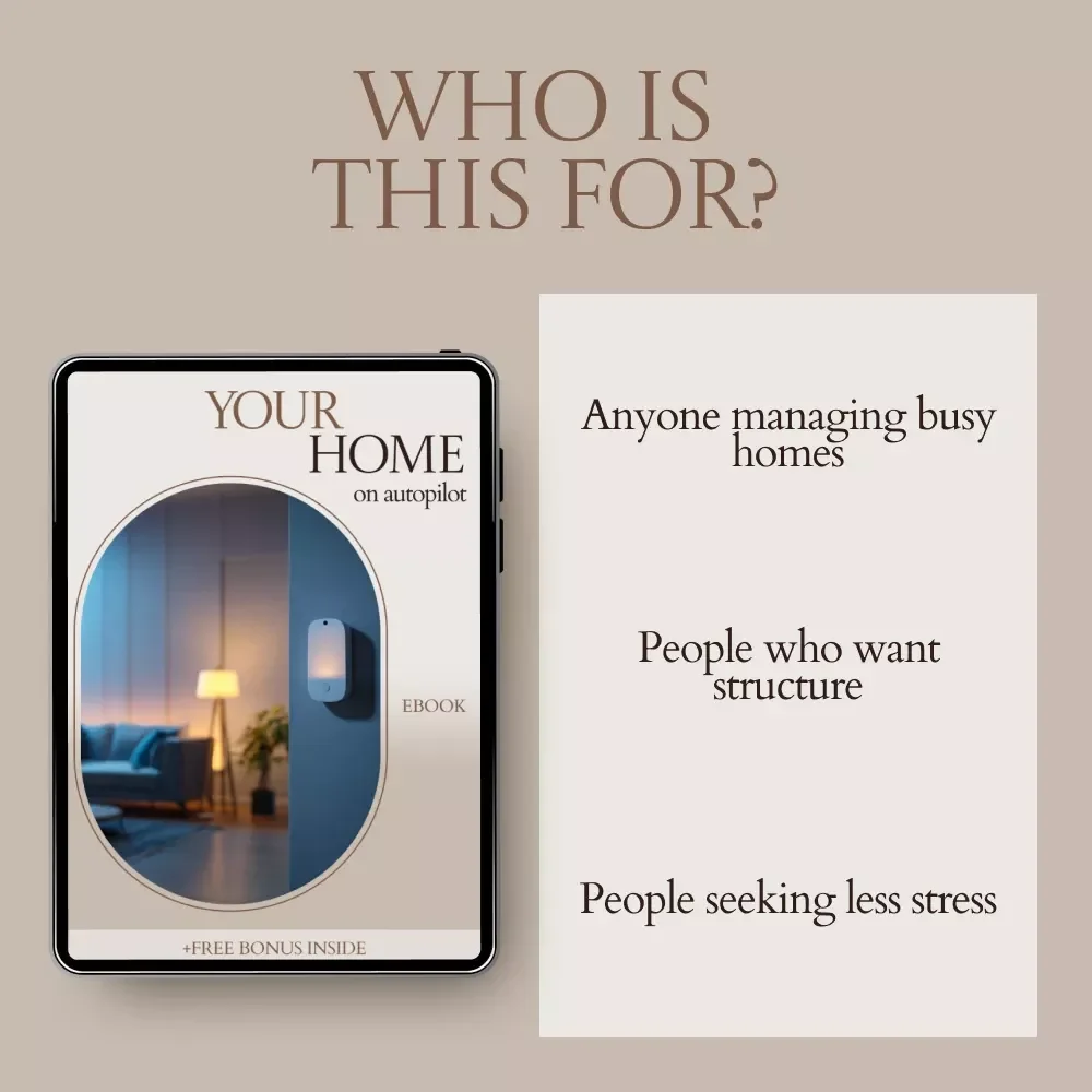 Your Home on Autopilot: AI to Organize Household Schedules eBook, Smart Home Planning Guide, Family Routine Automation Checklist, Digital Download