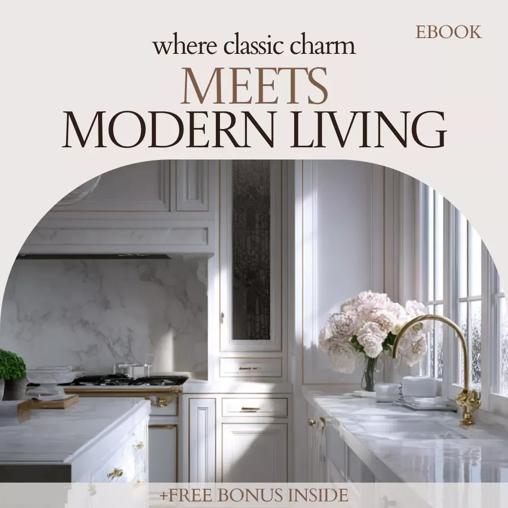 Where Classic Charm Meets Modern Living – Traditional Kitchen with Modern Touches eBook Guide, Timeless Design Ideas, Kitchen Layout, Materials & Styling Checklist