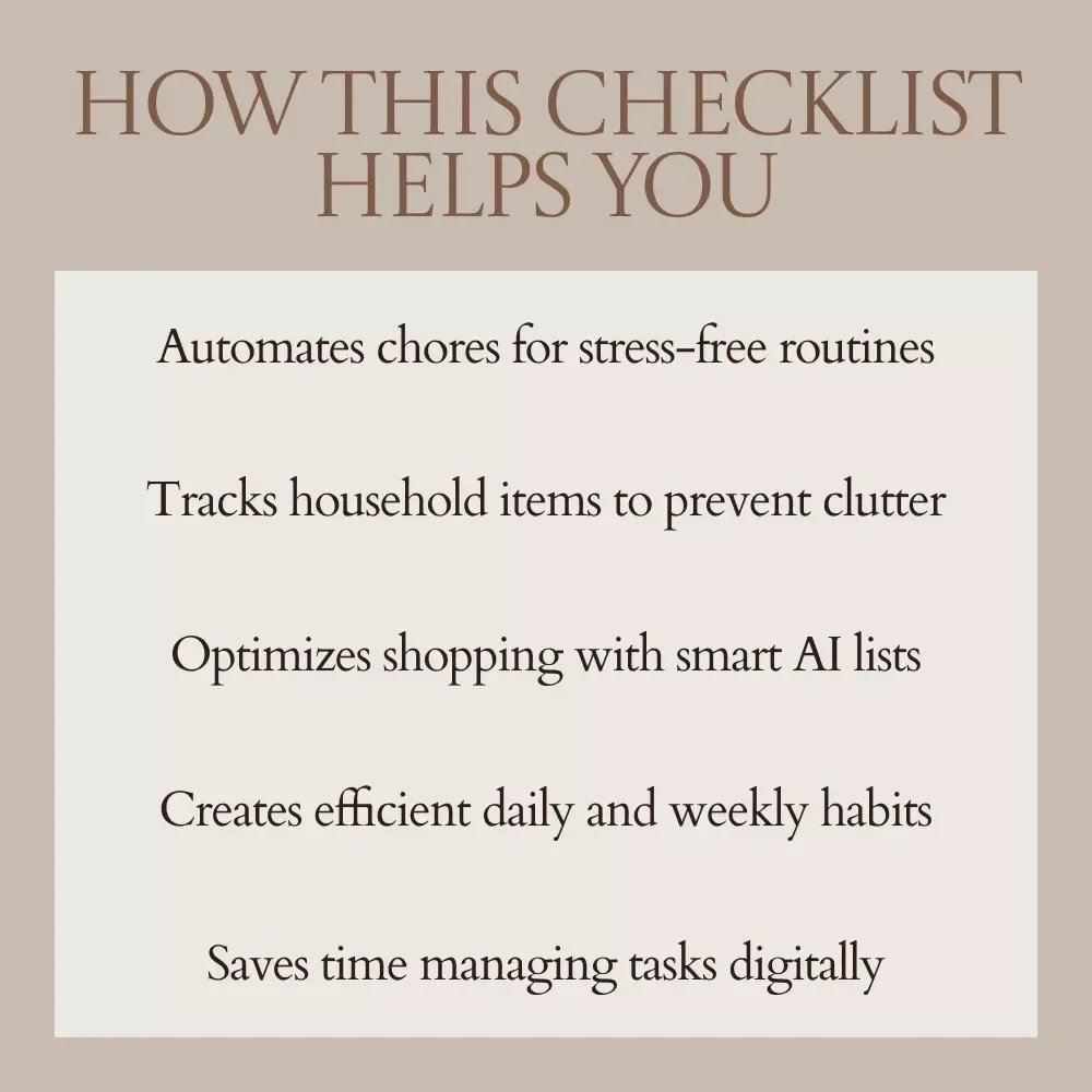 AI Home Reset: Ultimate Checklist of the Best AI Apps for Home Organization