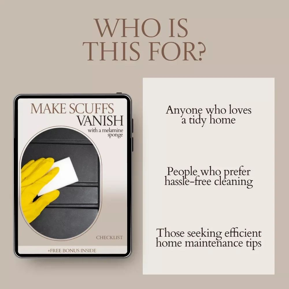 Make Scuffs Vanish with a Melamine Sponge - The Ultimate Baseboard Cleaning Checklist