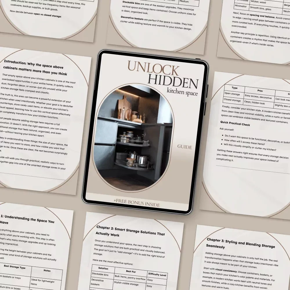 Unlock Hidden Kitchen Space: A Complete Guide on How to Add Storage Above Cabinets for a Clutter-Free, Organized Kitchen