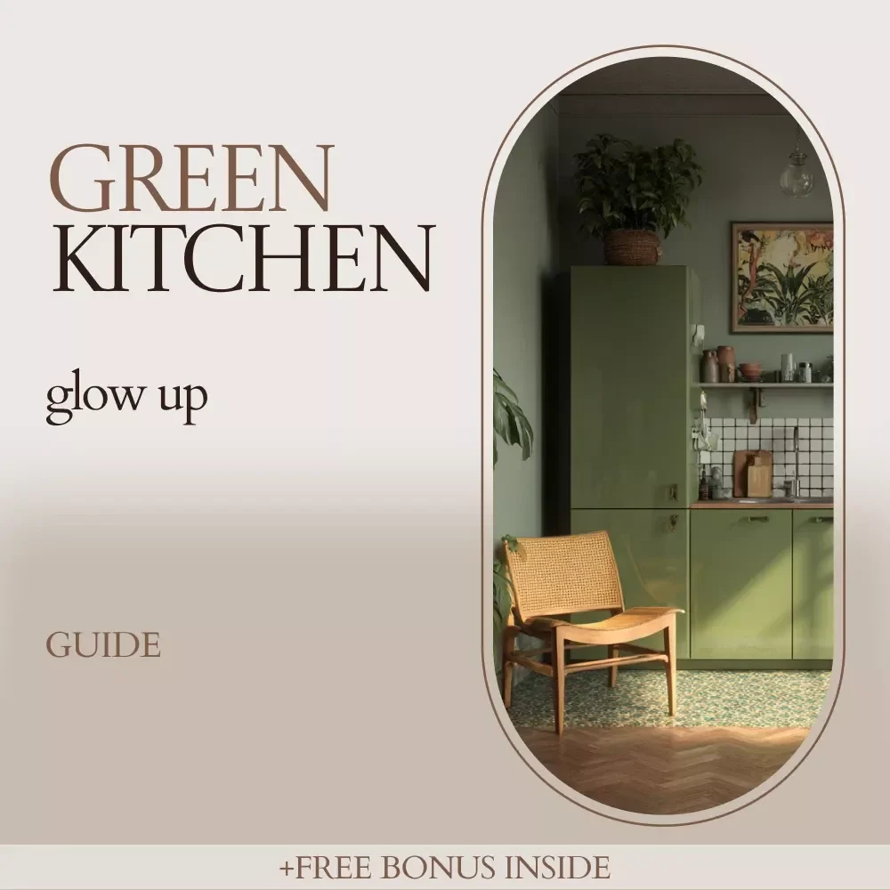 Green Kitchen Glow Up – Eco Friendly Kitchen Products Guide, Sustainable Living eBook, Low-Waste Kitchen Checklist, Eco Home Upgrade Digital Download