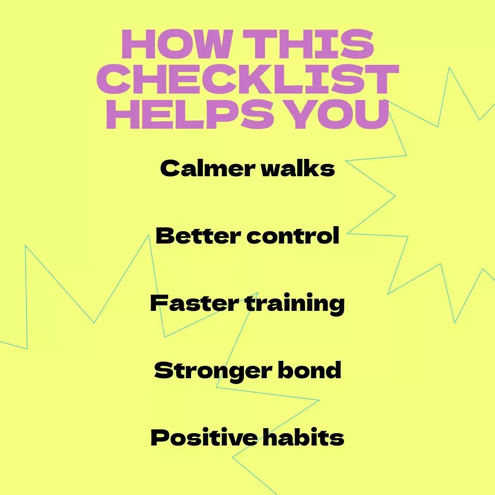 Your Leash-Pulling Fix Checklist – How to Stop Dog from Pulling on Leash Training Guide, Easy Walk Routine, Positive Reinforcement Dog Training Download