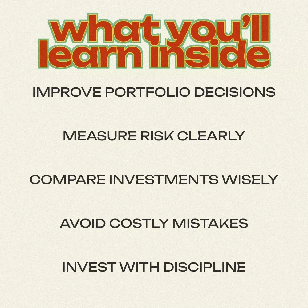 Mastering Risk-Adjusted Return Investing | Complete Guide to Risk-adjusted return investing, Sharpe & Sortino Ratio Strategies, Portfolio Optimization Digital Download