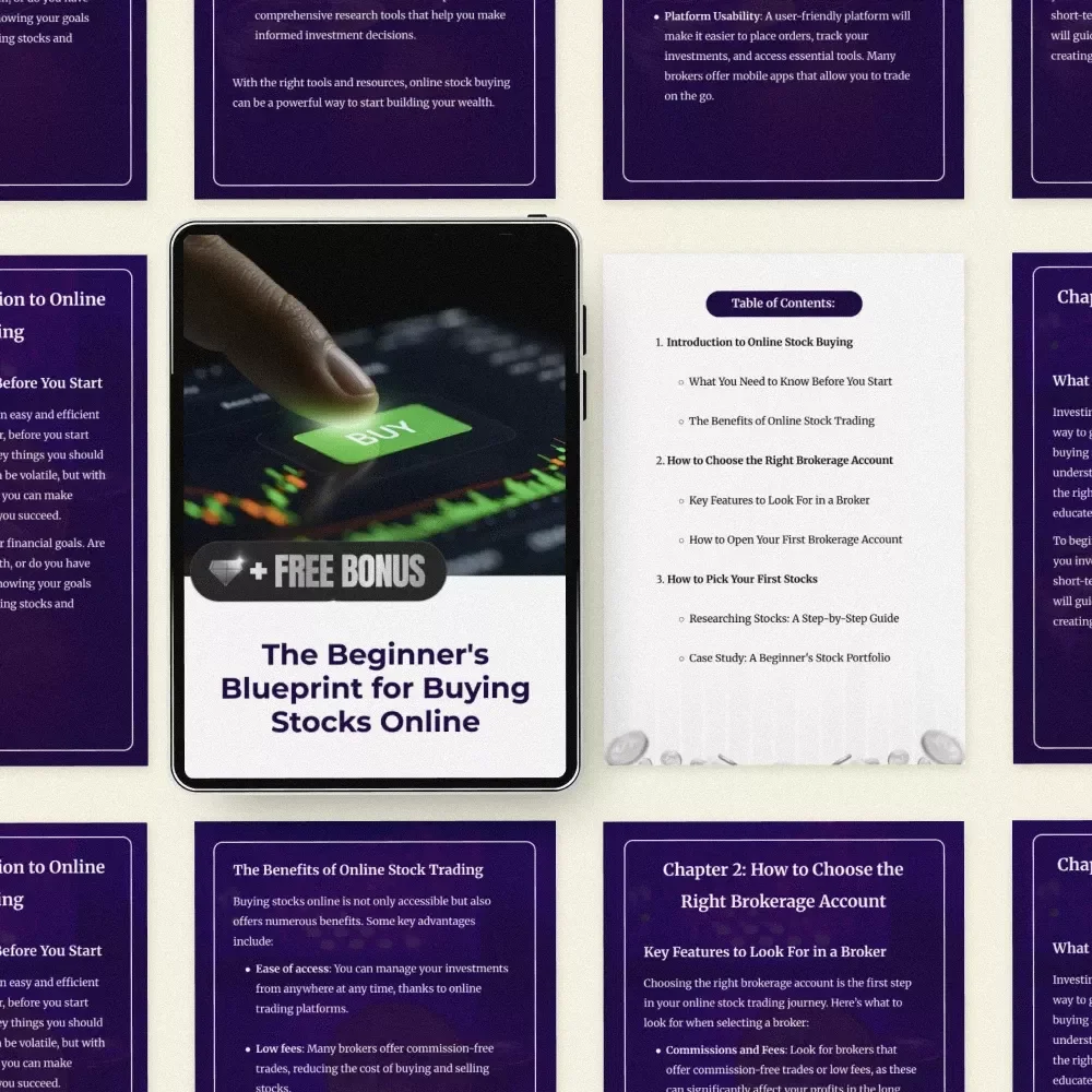 The Beginner's Blueprint for Buying Stocks Online: Your Essential eBook Guide to Stock Trading Success