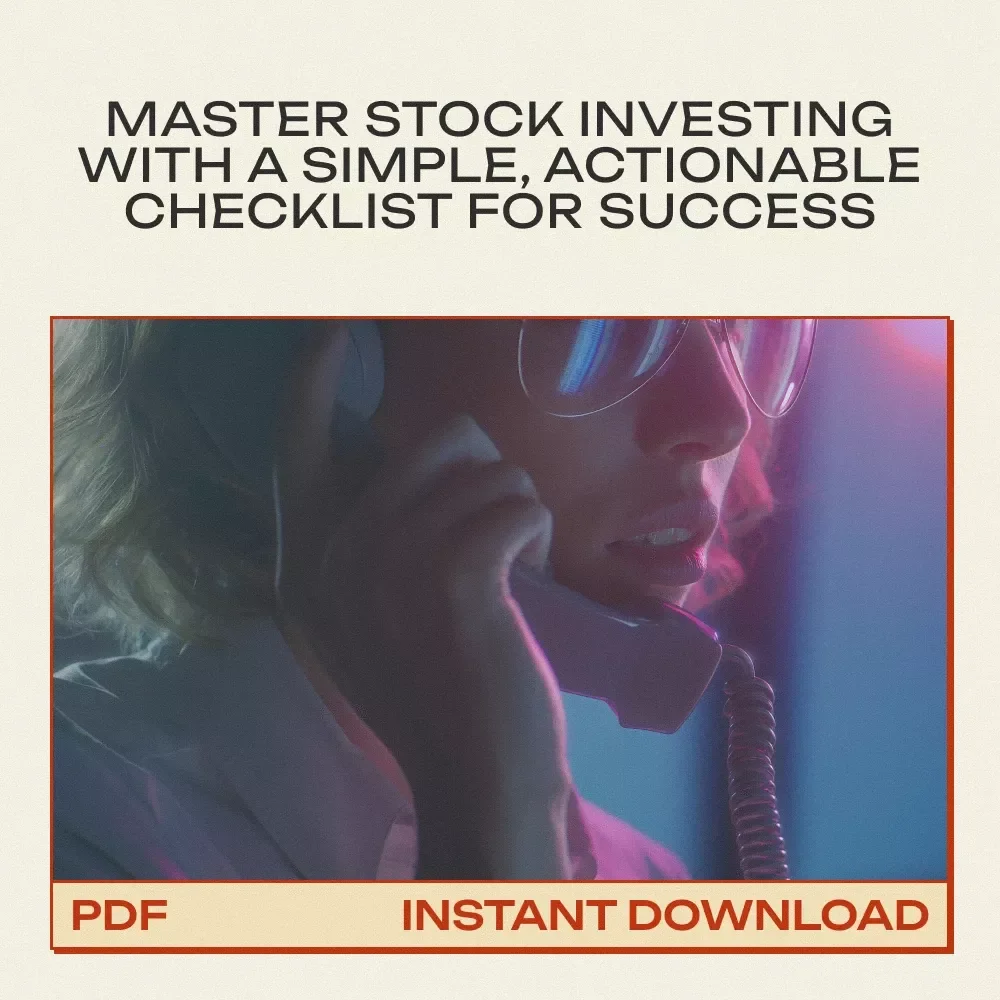 Your Ultimate Stock Investment Checklist: A Simple Guide to Investing Money in Stocks