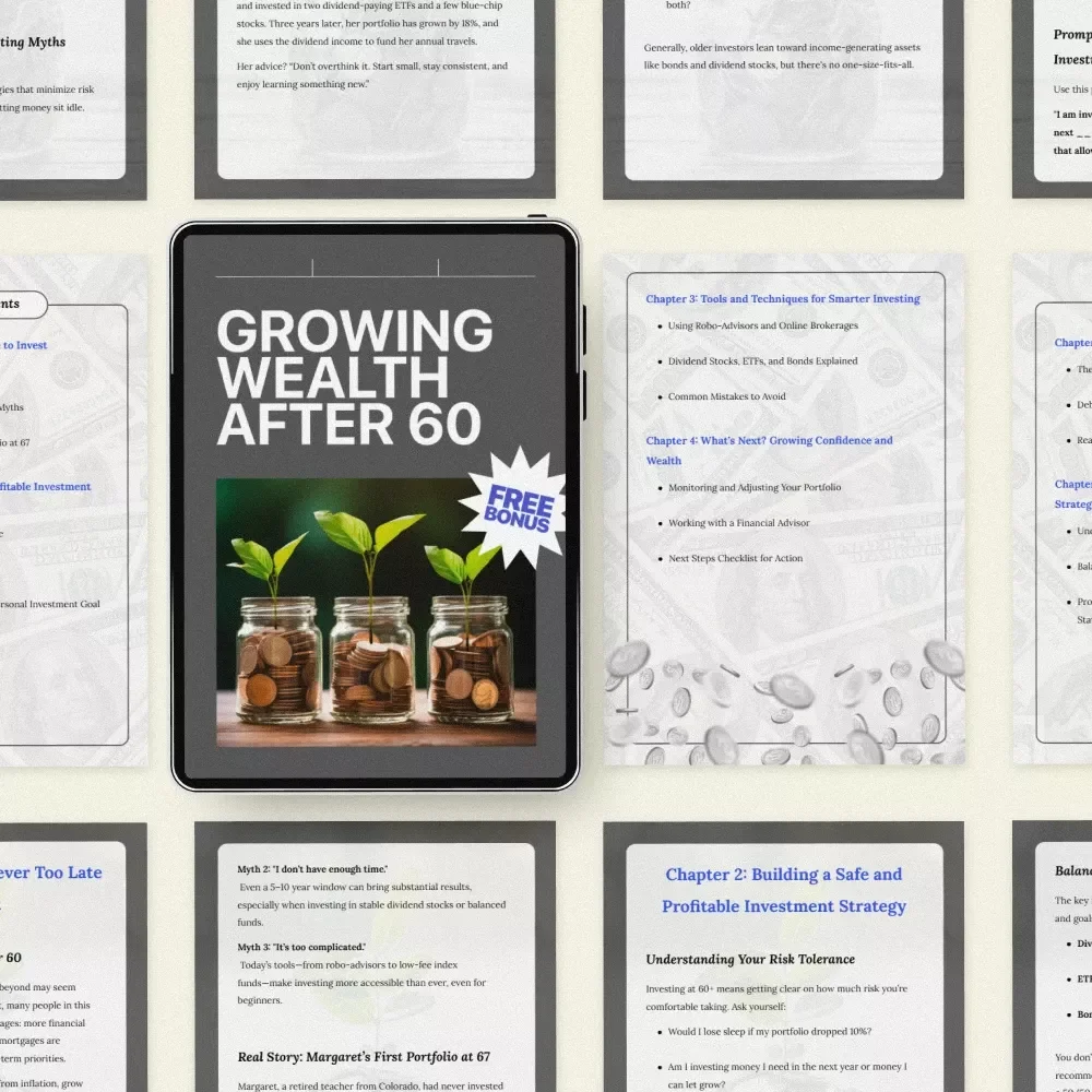 Growing Wealth After 60 – A Practical Guide to Stock Market Investing After 60 for Beginners & Retirees | Safe & Profitable Investment Strategy Digital Download