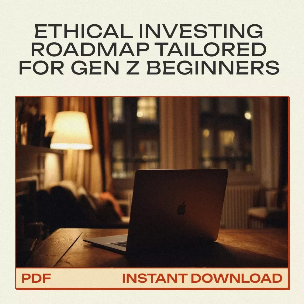 Make Money Without Selling Your Soul | Ethical stock investing for Gen Z – Printable Digital Checklist for Beginner Investors | ESG & Socially Responsible Investing Guide