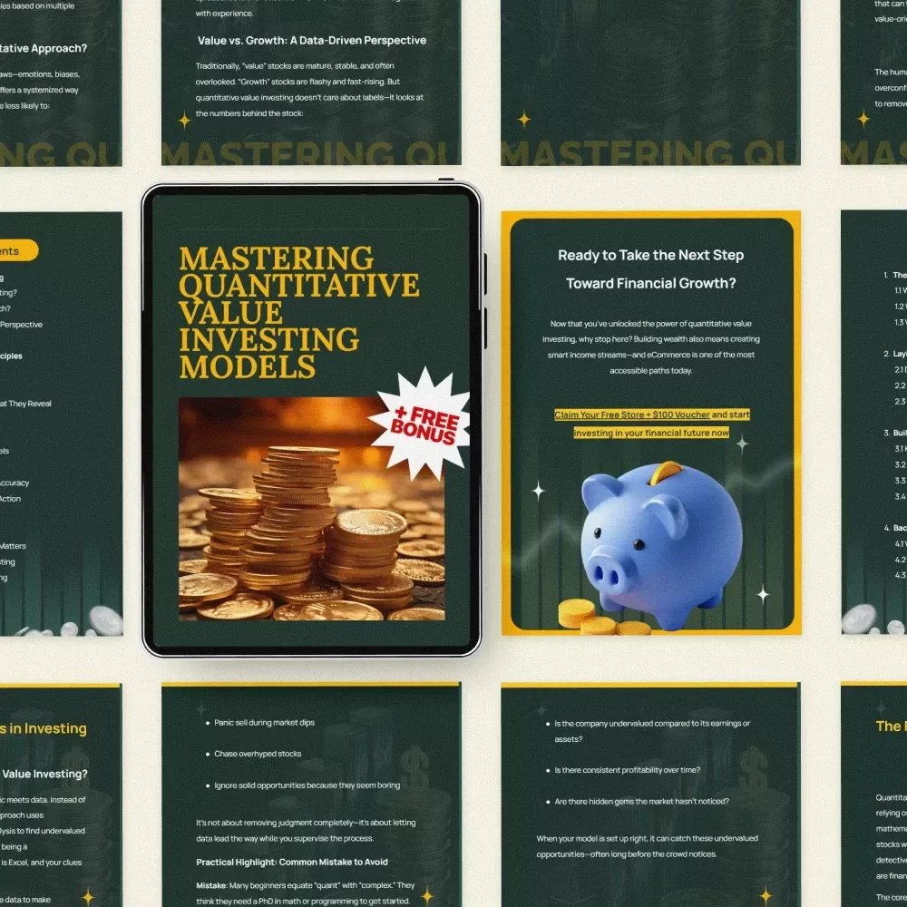 Mastering Quantitative Value Investing Models – Practical eBook Guide to Building, Backtesting & Automating Quantitative Value Investing Models for Data-Driven Investors