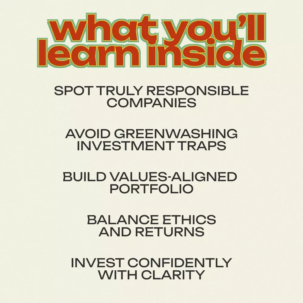 A Gen Z Guide to Ethical Stock Investing | Ethical stock investing for Gen Z Digital Guide | ESG, SRI & Impact Investing Explained | Beginner-Friendly Ethical Investing eBook