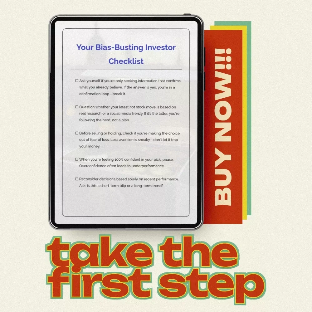 Your Bias-Busting Investor Checklist – Cognitive Biases in Stock Investing Digital Download for Smarter, Rational Investment Decisions