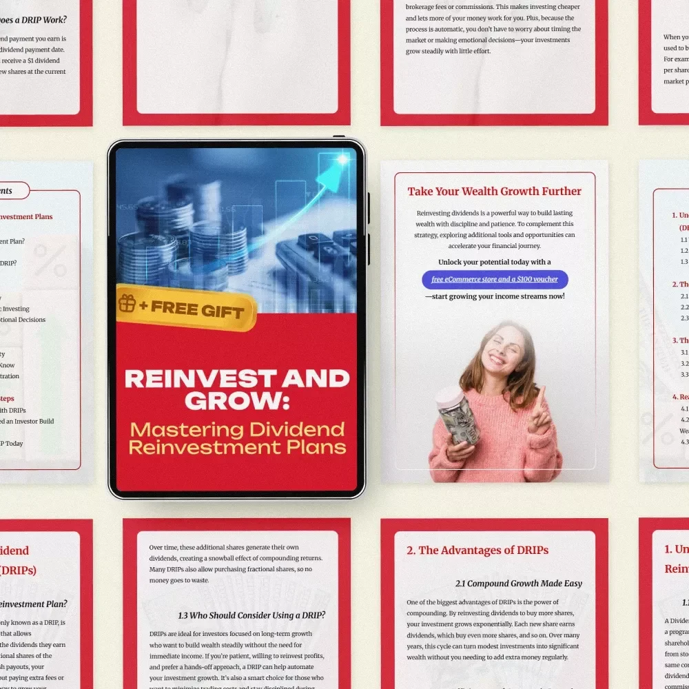 Reinvest and Grow: Mastering Dividend Reinvestment Plans – Complete Guide to Dividend reinvestment plan (DRIP) pros and cons, Passive Income & Long-Term Wealth Strategy