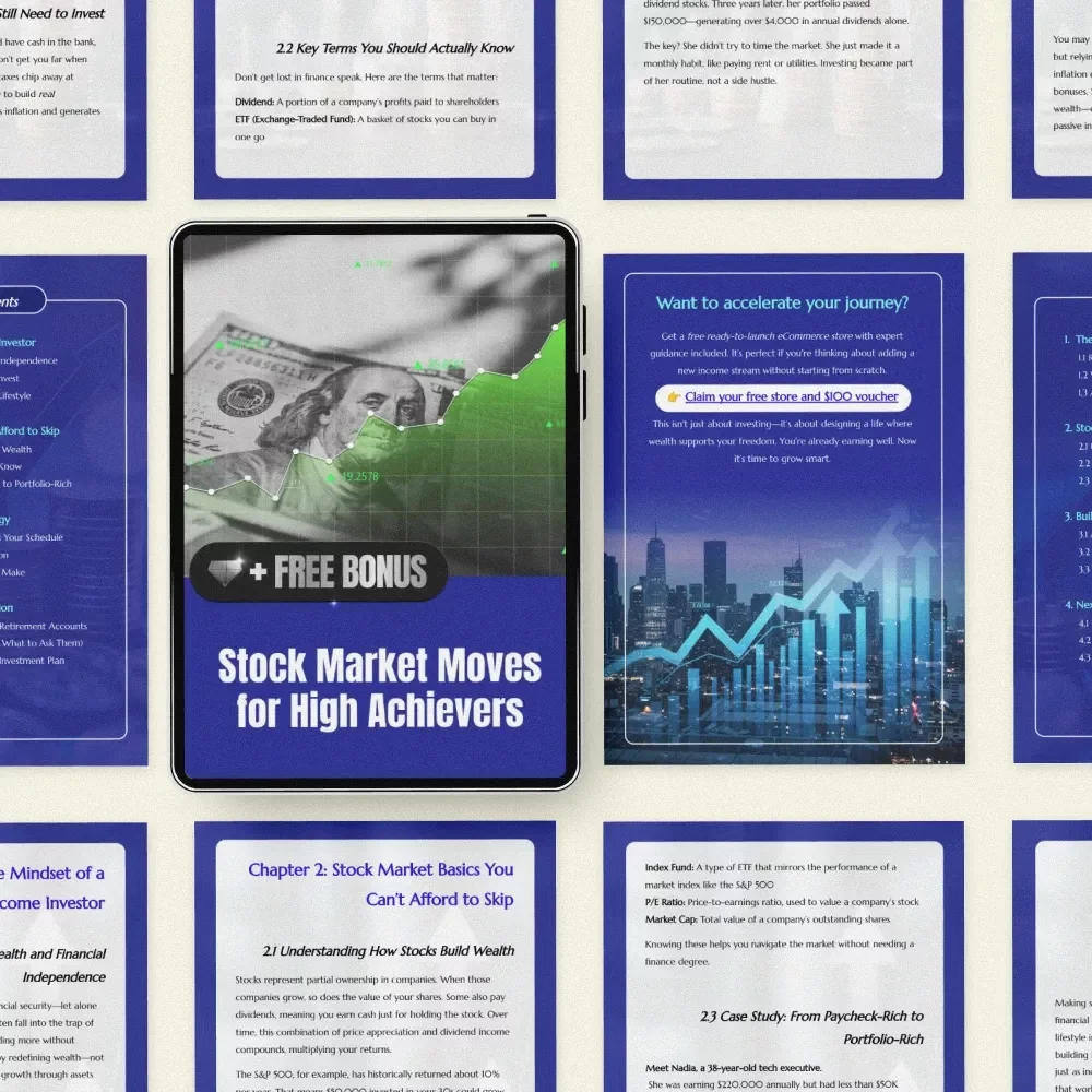 Stock Market Moves for High Achievers – The Ultimate Guide to Stock investing for high-income professionals, Strategic Wealth Building & Financial Independence Blueprint