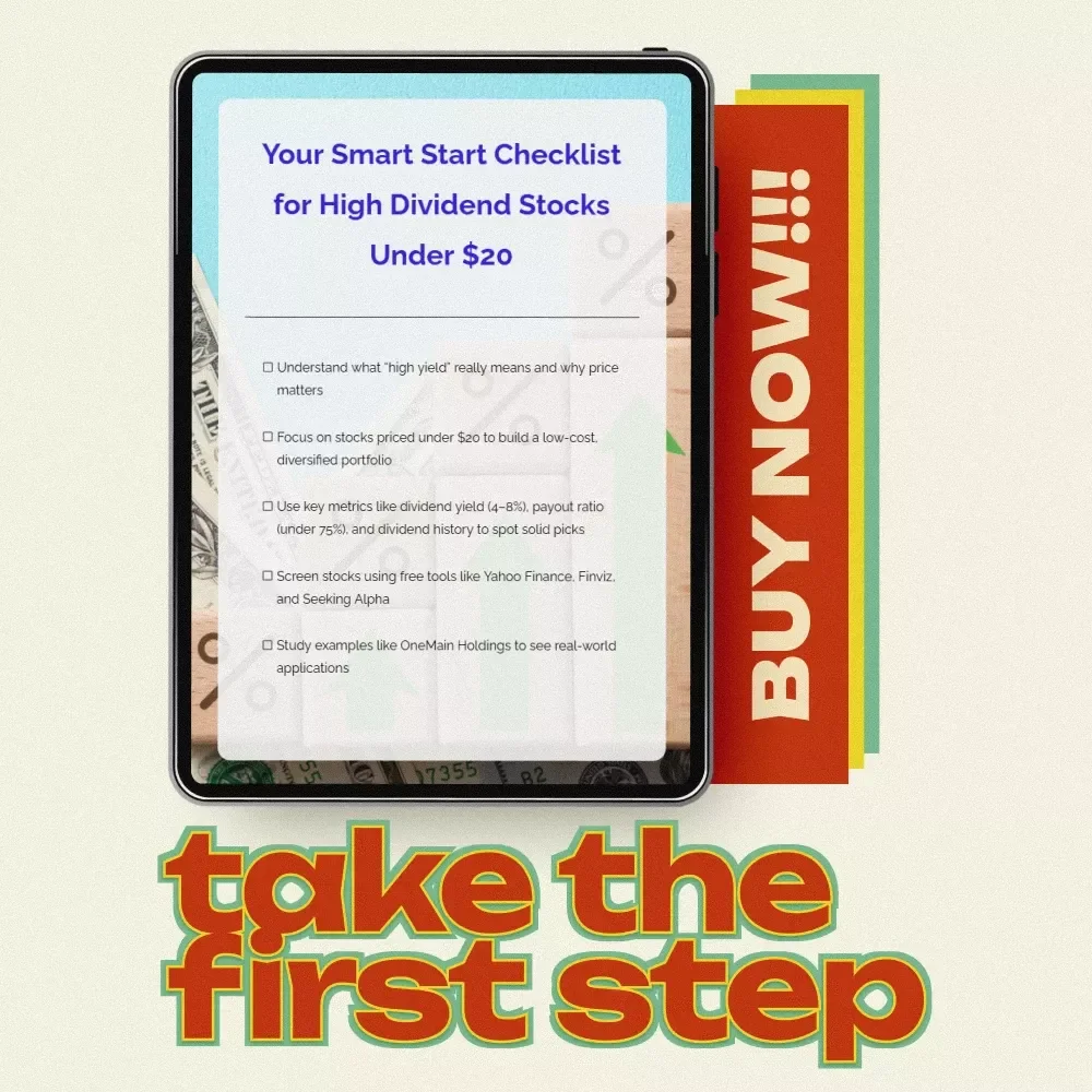 Your Smart Start Checklist for High Dividend Stocks Under $20 – Beginner-Friendly Guide to High dividend yield stocks under $20 for Passive Income & Smart Portfolio Building
