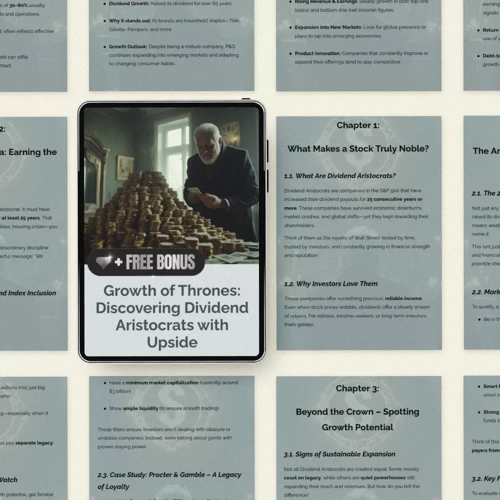 Growth of Thrones: Discovering Dividend Aristocrats with Upside – Dividend aristocrats with growth potential eBook Guide for Smart Long-Term Investors