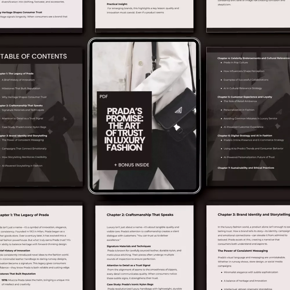 Prada’s Promise: The Art of Trust in Luxury Fashion eBook – Unlock the Secrets Behind Why People Trust Prada