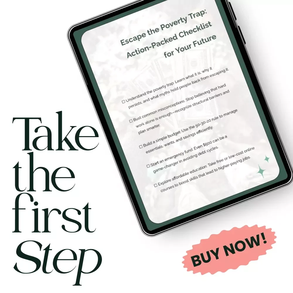 Escape the Poverty Trap: Action-Packed Checklist for Your Future – Possible Strategies to Escape the Poverty Trap in Future | Financial Freedom Digital Download
