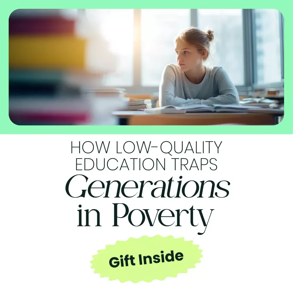 How Low-Quality Education Traps Generations in Poverty – In-Depth eBook on low quality education as a poverty trap, Education Inequality, Policy Reform & AI Solutions