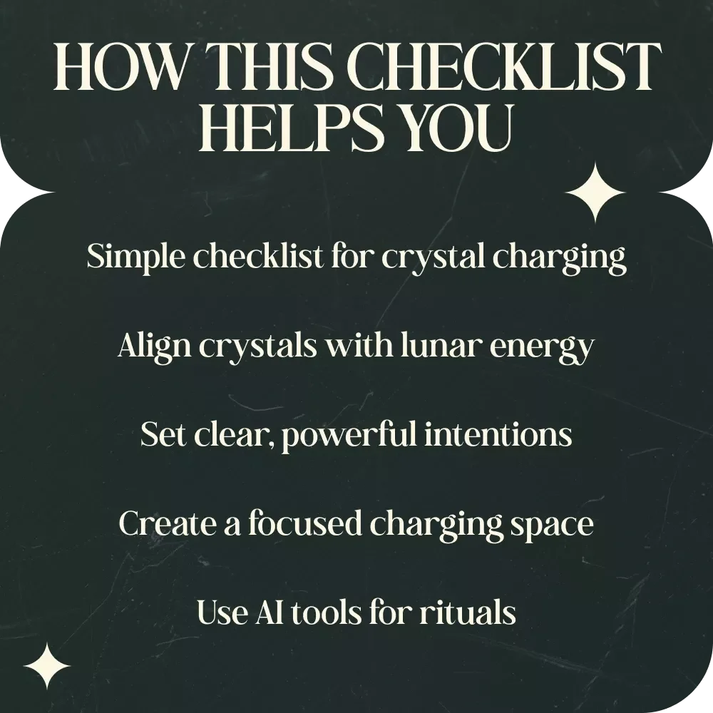 Charging Your Crystals Under the Moon: A Step-by-Step Checklist for Perfect Crystal Energy