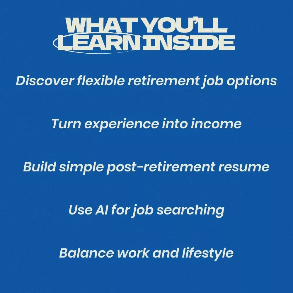 Finding Fulfilling Part-Time Work After Retirement – Practical Guide on how to find part time work after retirement, Retirement Job Ideas, Flexible Income & Purpose After Retirement Digital Download