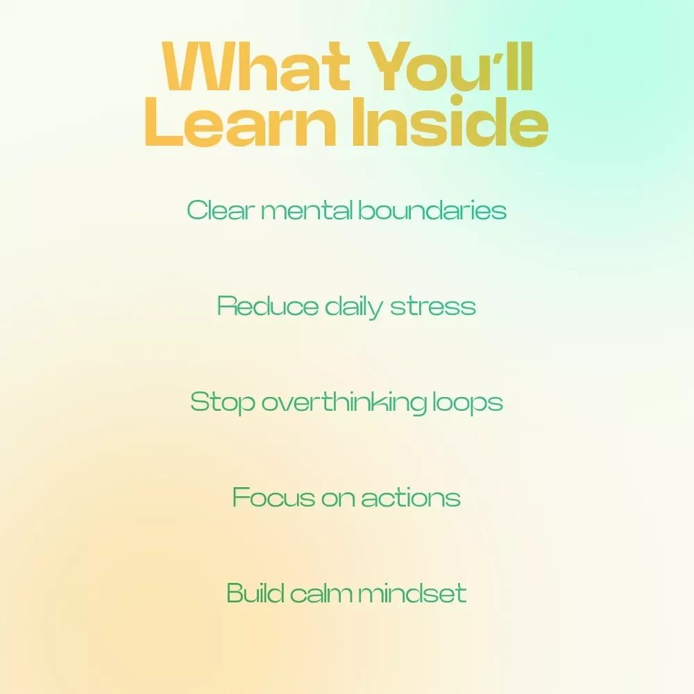 Let Go of What You Can’t Control Checklist – letting go of what you cant control Guide for Stress Relief, Mindset Reset, and Emotional Clarity