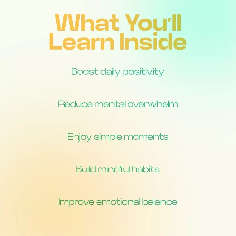 Find More Joy in the Little Things Every Day – Small Daily Joys Checklist, Mindfulness Routine, Simple Happiness Guide, Daily Life Reset Tool