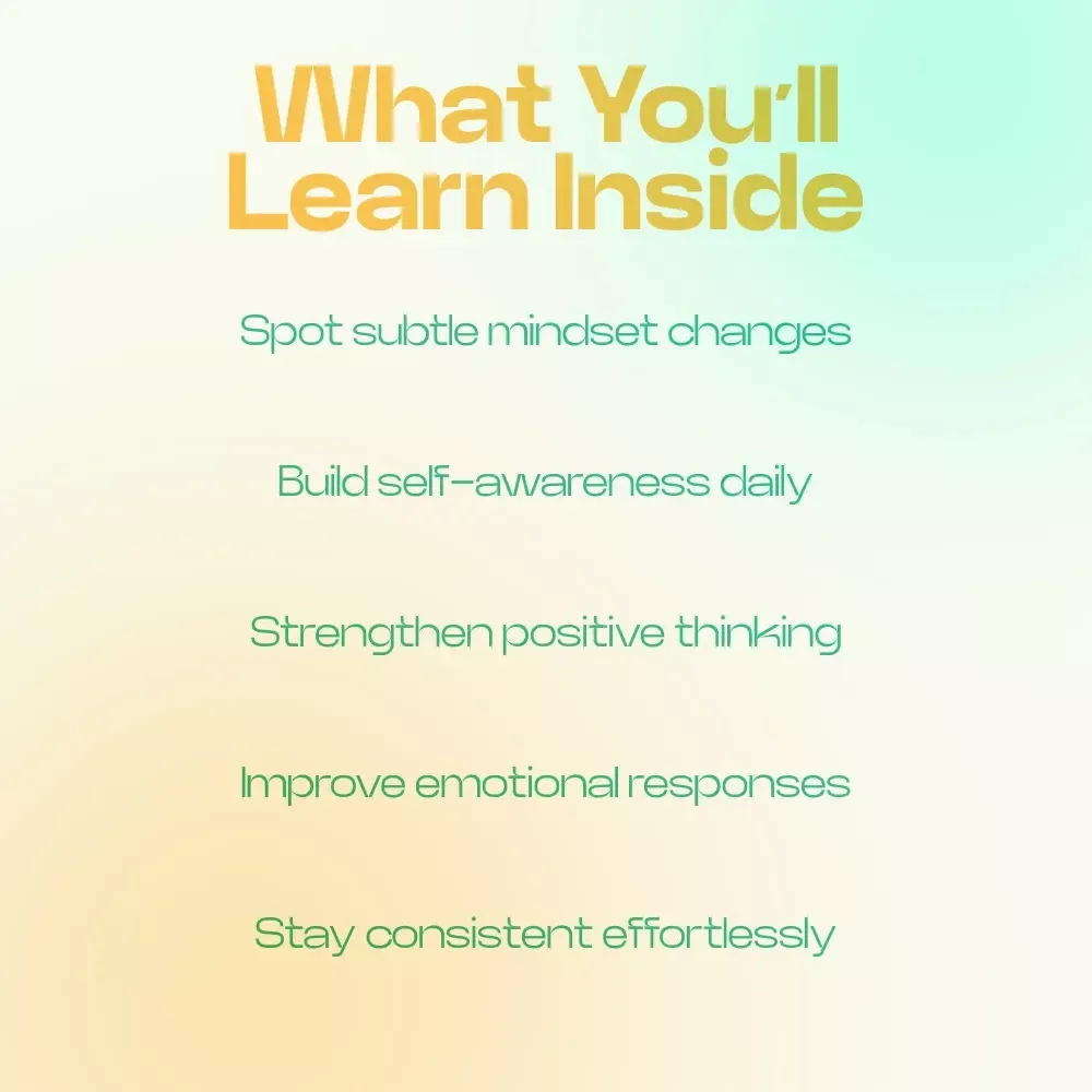 Signs Your Mindset Is Actually Changing Checklist – Powerful Signs Your Mindset Is Changing, Growth Awareness Guide, Self-Improvement Digital Download