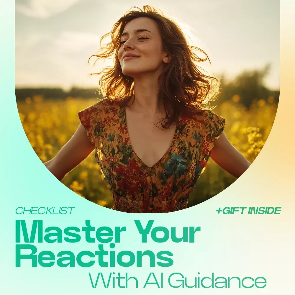 Master Your Reactions With AI Guidance Checklist – AI Advice for Emotional Control, Mindset Reset, Self-Regulation Tool, Instant Download