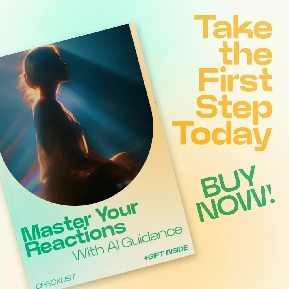 Master Your Reactions With AI Guidance Checklist – AI Advice for Emotional Control, Mindset Reset, Self-Regulation Tool, Instant Download