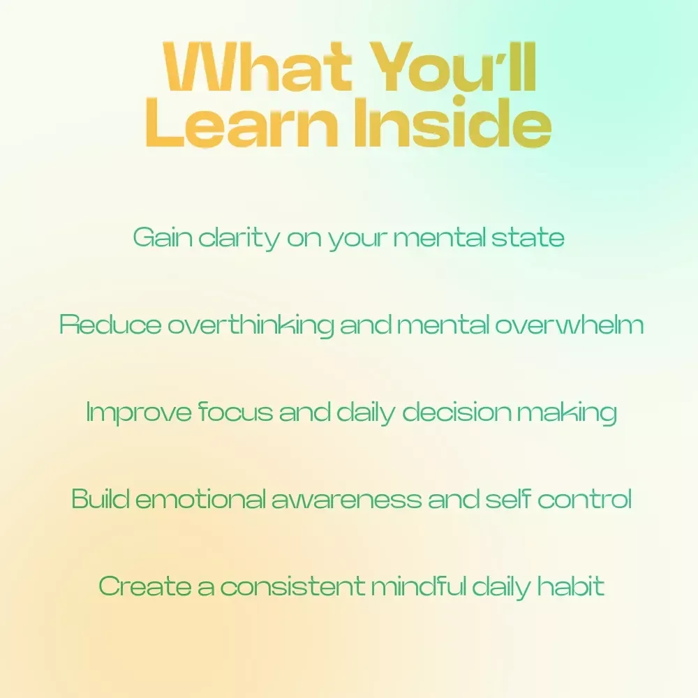 Daily Questions to Stay Mentally Strong – Printable Checklist of Daily Questions to Check Your Mental State, Mindset Reset Guide, Self Reflection Tool, Mental Clarity Worksheet
