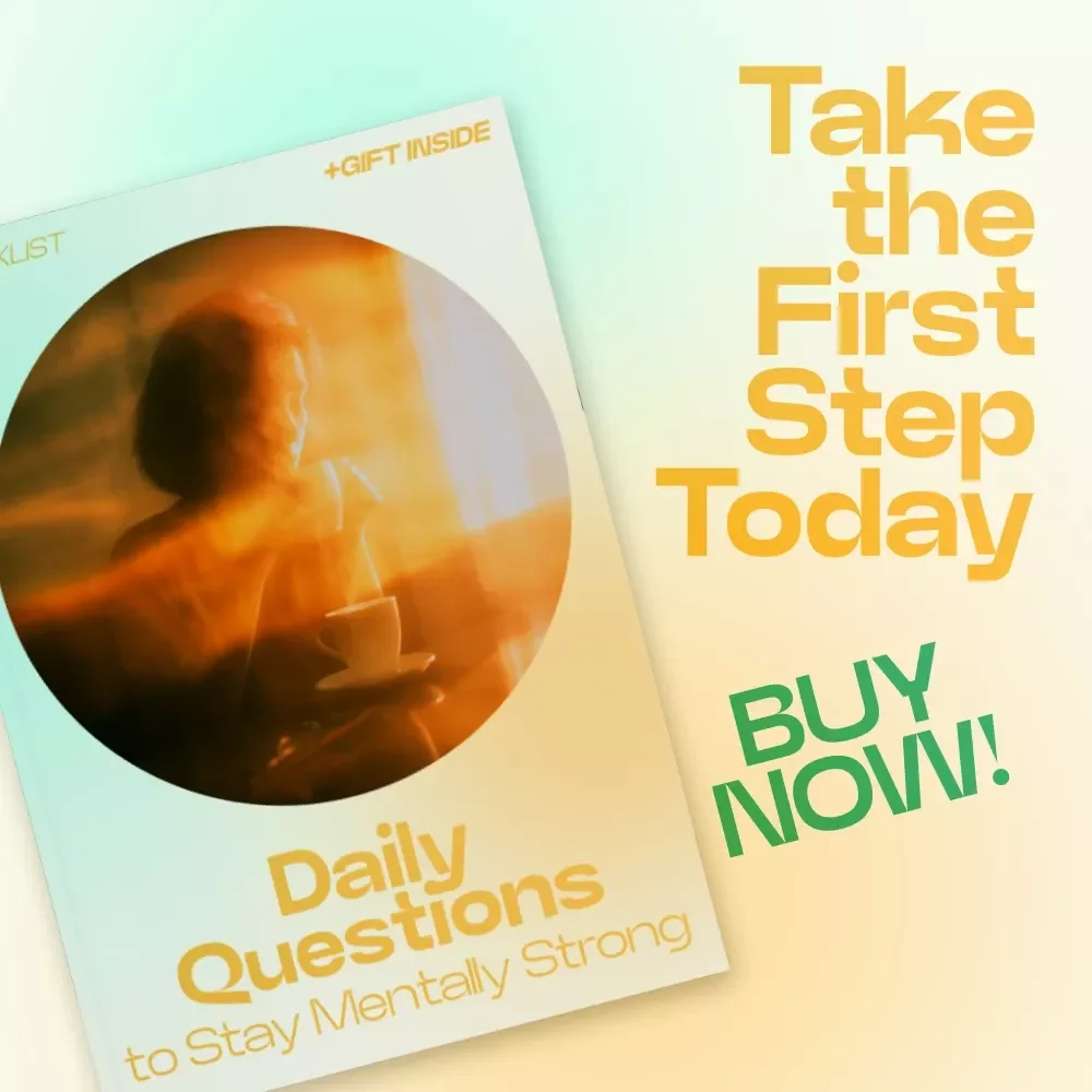 Daily Questions to Stay Mentally Strong – Printable Checklist of Daily Questions to Check Your Mental State, Mindset Reset Guide, Self Reflection Tool, Mental Clarity Worksheet