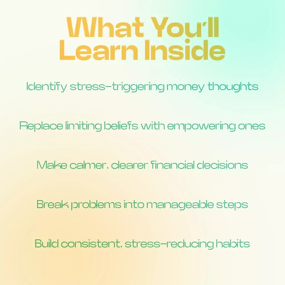 Change Your Money Thoughts Change Your Stress Level Checklist – How Thinking Affects Money Stress Mindset Reset Guide for Financial Clarity & Confidence