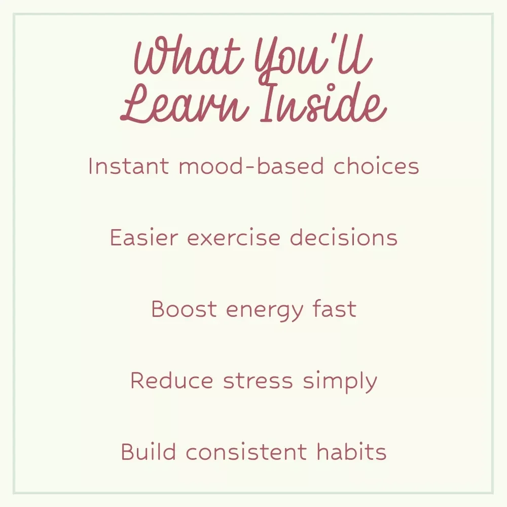 Pick Your Mood-Boosting Exercise Checklist – What Exercise Type Is Best for Mood | Printable Mental Wellness & Movement Guide