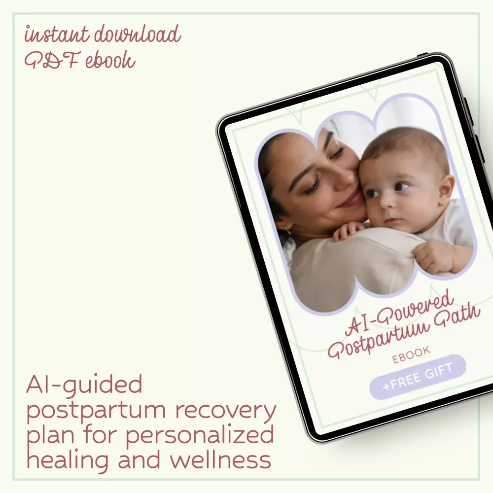AI-Powered Postpartum Path – AI Postpartum Recovery Plan eBook, Smart Healing Guide for New Moms, Digital Download Wellness Checklist & Personalized Care System