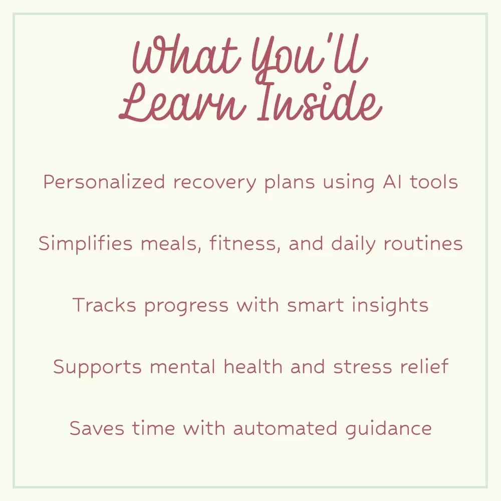 AI-Powered Postpartum Path – AI Postpartum Recovery Plan eBook, Smart Healing Guide for New Moms, Digital Download Wellness Checklist & Personalized Care System
