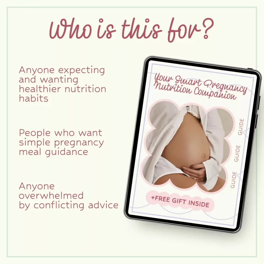 Your Smart Pregnancy Nutrition Companion | AI Pregnancy Nutrition Guide for Expecting Moms | Digital Meal Planning eBook
